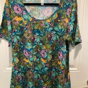 Lularoe Floral Perfect Tee